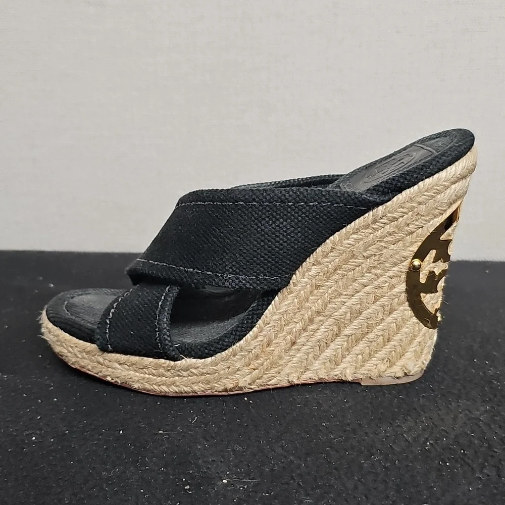 TORY BURCH KRISTEN CANVAS ESPADRILLE WEDGE BFPM-01-113